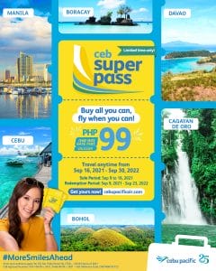 Cebu Pacific Air - CEB Super Pass for P99