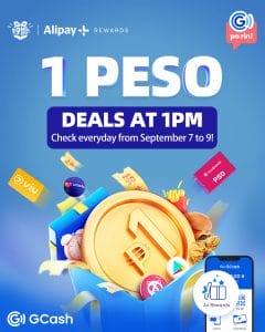 GCash - 1 PM 1 Peso Deals