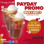 Gong cha - September Buy 1 Get 1 Payday Promo