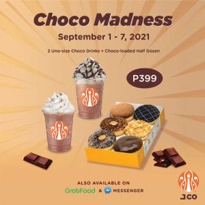 J.CO Donuts and Coffee - Choco Madness: Donut and Drink Bundle for P399
