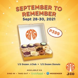 J.CO Donuts and Coffee - September to Remember Promo