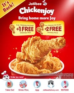 Jollibee - September FREE Chickenjoy Promo
