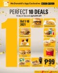 McDonald's - Perfect 10 Deals for P99