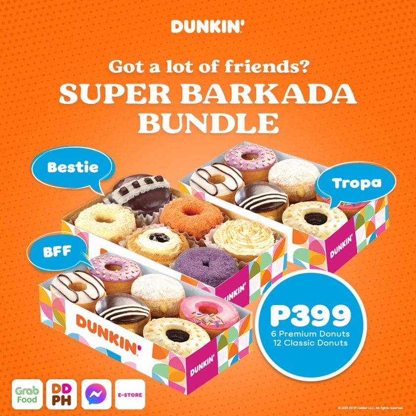 Dunkin' Super Barkada Bundle for P399 Deals Pinoy