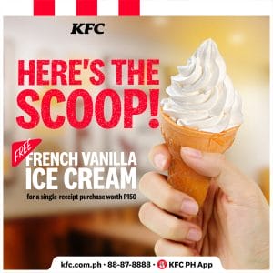 KFC - Get FREE French Vanilla Ice Cream