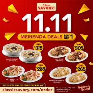 Classic Savory - 11.11 Merienda Deals: Buy 1 Get 1