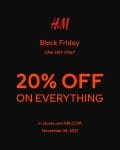 H&M - Black Friday Sale: Get 20% Off