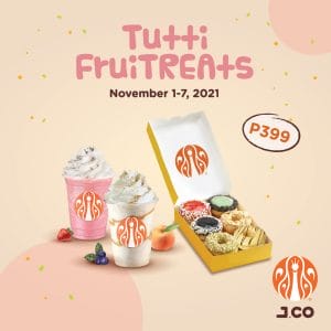 J.CO Donuts and Coffee - Tutti Fruitreats Promo for P399