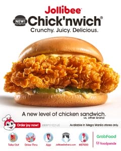 Introducing Jollibee's New Chick'nwich