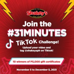 Join the Shakey's #31Minutes TikTok Challenge