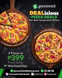 Greenwich - DEALicious Pizza Deals: 2 Pizzas at P399