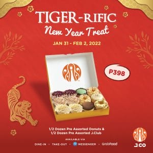 J.CO Donuts and Coffee - Tiger-Rific New Year Treat for P398