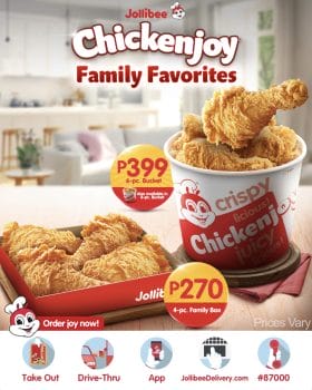 Jollibee - Chickenjoy Family Favorites Promo | Deals Pinoy