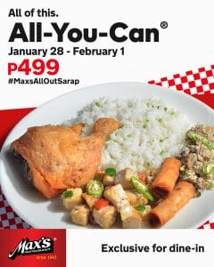 Max's - All-You-Can Promo for P499