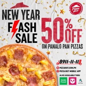 Pizza Hut - New Year Flash Sale: Get 50% Off on Panalo Pan Pizzas