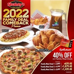 Shakey's - 2022 Family Deal Comeback Promo