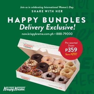 Krispy Kreme - International Women's Day Happy Bundles Delivery Promo 