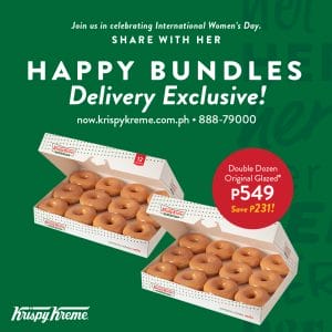 Krispy Kreme - International Women's Day Happy Bundles Delivery Promo 