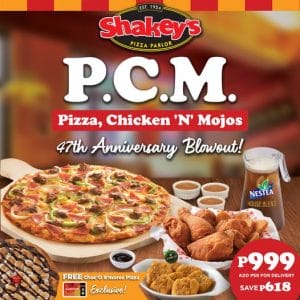 Shakey's - PCM 47th Anniversary Blowout Bundle for P999