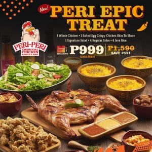 Peri-Peri Charcoal Chicken - Peri Epic Treat for P999 (Save P591) 