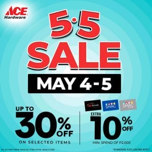 ACE Hardware - 5.5 Sale: Get Up to 30% Off