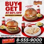 Kenny Rogers Roasters - Buy 1 Get 1 at 50% Off on Snack Combos