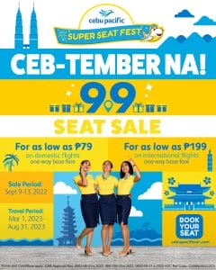 Cebu Pacific Air - 9.9 Super Seat Fest