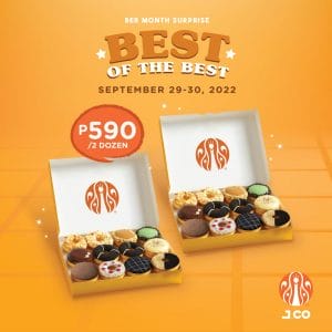 J.CO Donuts and Coffee - Best of the Best Ber Month Surprise Promo