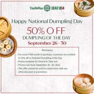Tim Ho Wan - National Dumpling Day Promo