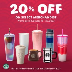 Starbucks - 20% Off Select Mugs and Tumblers Promo
