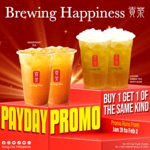 Gong cha - Payday Promo