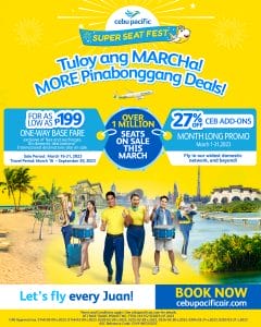 Cebu Pacific Air - March Super Seat Fest