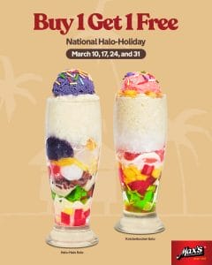 Max's Restaurant - National Halo-Holiday Buy 1 Get 1 Promo