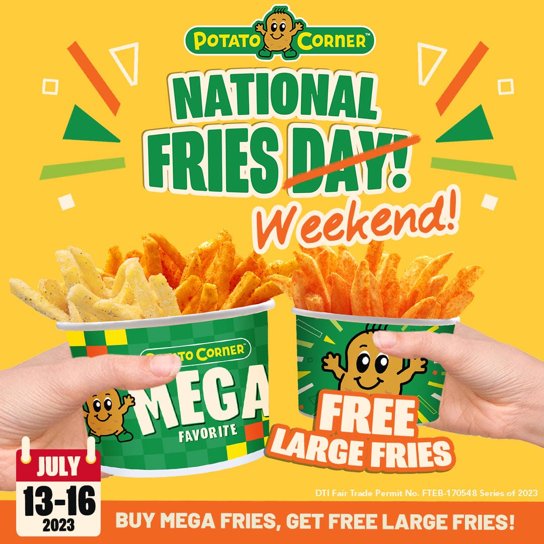 Celebrate National Fries Day 2023 with Potato Corner's Mouthwatering