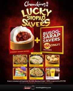 Chowking Lucky Siopao Savers Promo Extended 