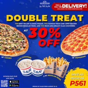 S&R New York Style Pizza - Double Treat Deal