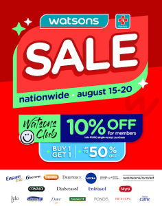 Watsons - August Nationwide Sale