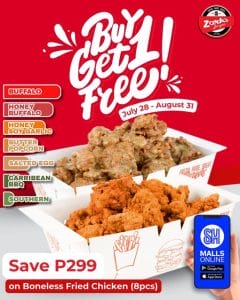 Zark's Burgers - Buy 1 Get 1 Boneless Fried Chicken Promo