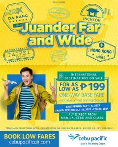 Cebu Pacific Juander Far and Wide International Seat Sale
