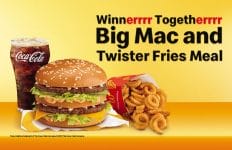 McDonald's Big Mac and Twister Fries Meal Promo