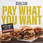 Pound Pay What You Want Burger Promo
