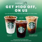 Starbucks P100 Off GrabFood Promo
