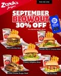 Zark's Burgers September BlowOut Deal