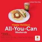 Pancake House All You Can Weekends Promo