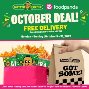Potato Corner Foodpanda FREE Delivery October Deal